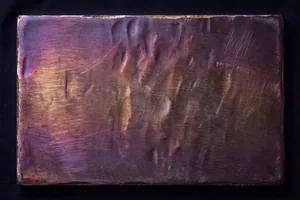 Oxide purple: a tempered steel specimen